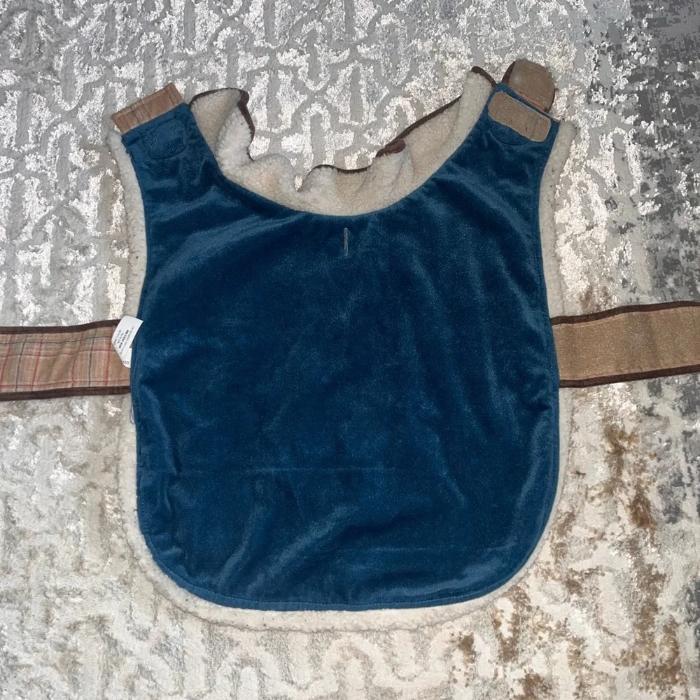 Woolrich plaid and blue fog coat size medium - Picture 3 of 6